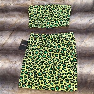 Like green cheetah set